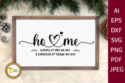 Farmhouse sign svg -home a story of who we are cutting files