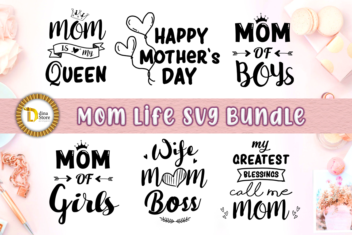 Mom is my Queen Svg, Mom is my Queen Png, Mom is my Queen Bundle, Mom is my  Queen Designs, Mom is my Queen Cricut