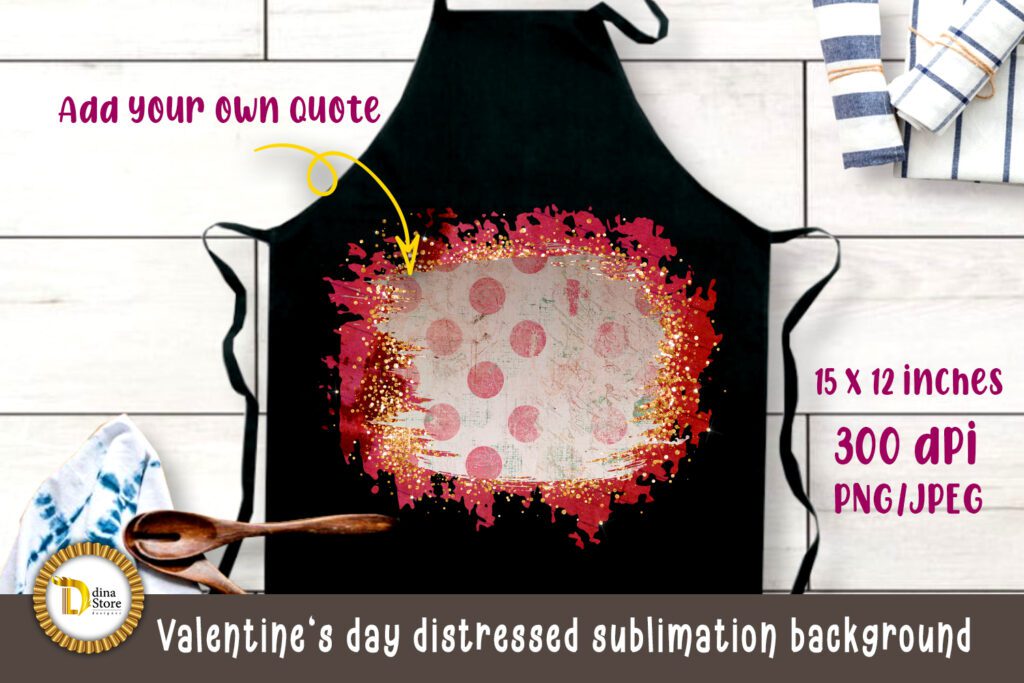 Valentine's day distressed sublimation background