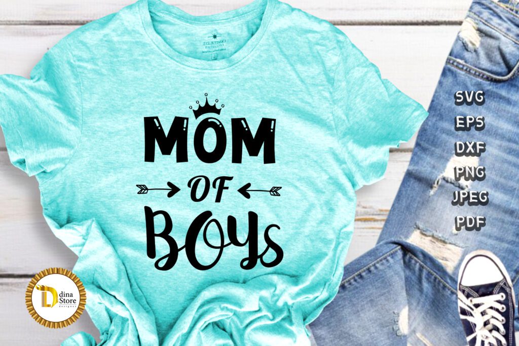 Boy Mom Svg - Mother's Day Svg