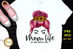 Mom Life Quote Sublimation Design