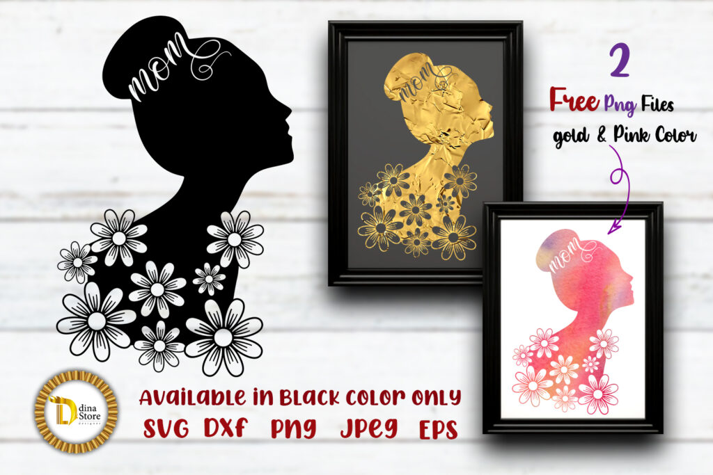 Mom Life Svg Floral Svg Cutting Files