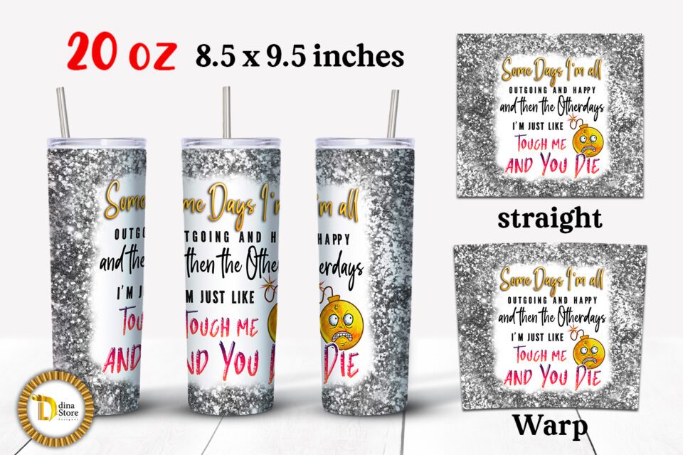 20 0z Skinny Tumbler Warp Funny tumbler sayings  dinastore4designs