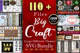 SVG Cut Files Big Bundle of Different Themes 110 Designs