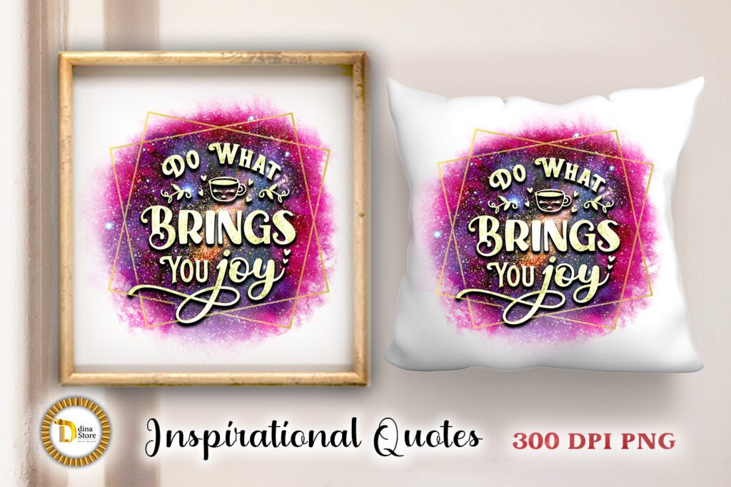 Inspirational Quote in Pink Galaxy Watercolor PNG