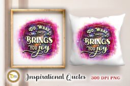 Inspirational Quote in Pink Galaxy Watercolor PNG