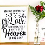 Memorial Cricut SVG-A Little Bit of Heaven In Our Home SVG
