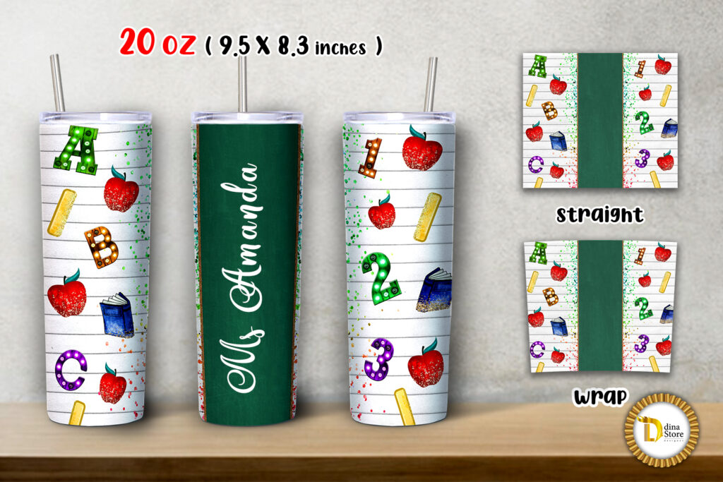 Best Teacher Tumbler - Sublimation Tumbler