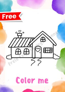 Coloring page free-Amazing House-Prele Easy Drawings